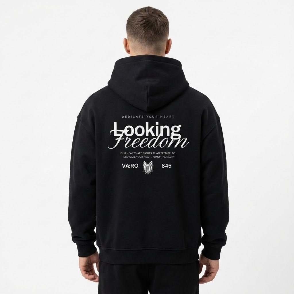 VAERO “Looking Freedom” Oversized Hoodie - Vaero Atelier