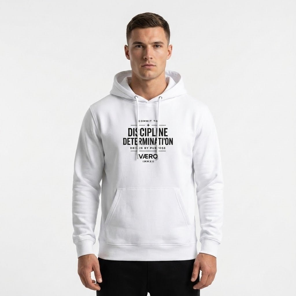 Premium Organic Hoodie – Commit to Discipline by VAERO - Vaero Atelier