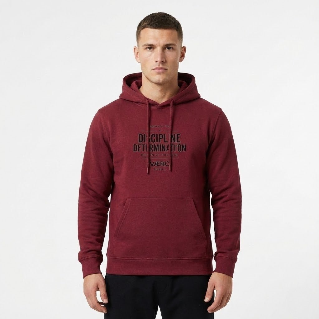 Premium Organic Hoodie – Commit to Discipline by VAERO - Vaero Atelier