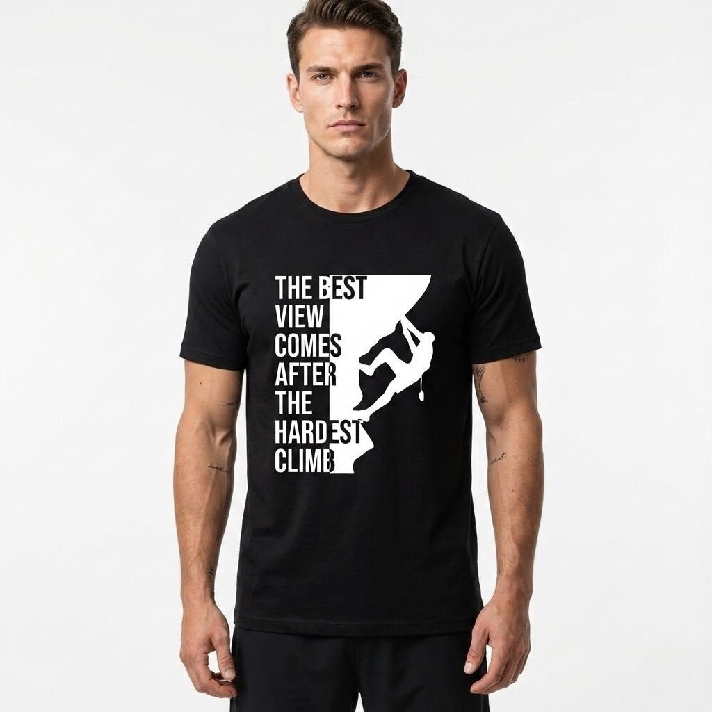 VAERO “Hardest Climb” Basic Unisex T-Shirt - Vaero Atelier