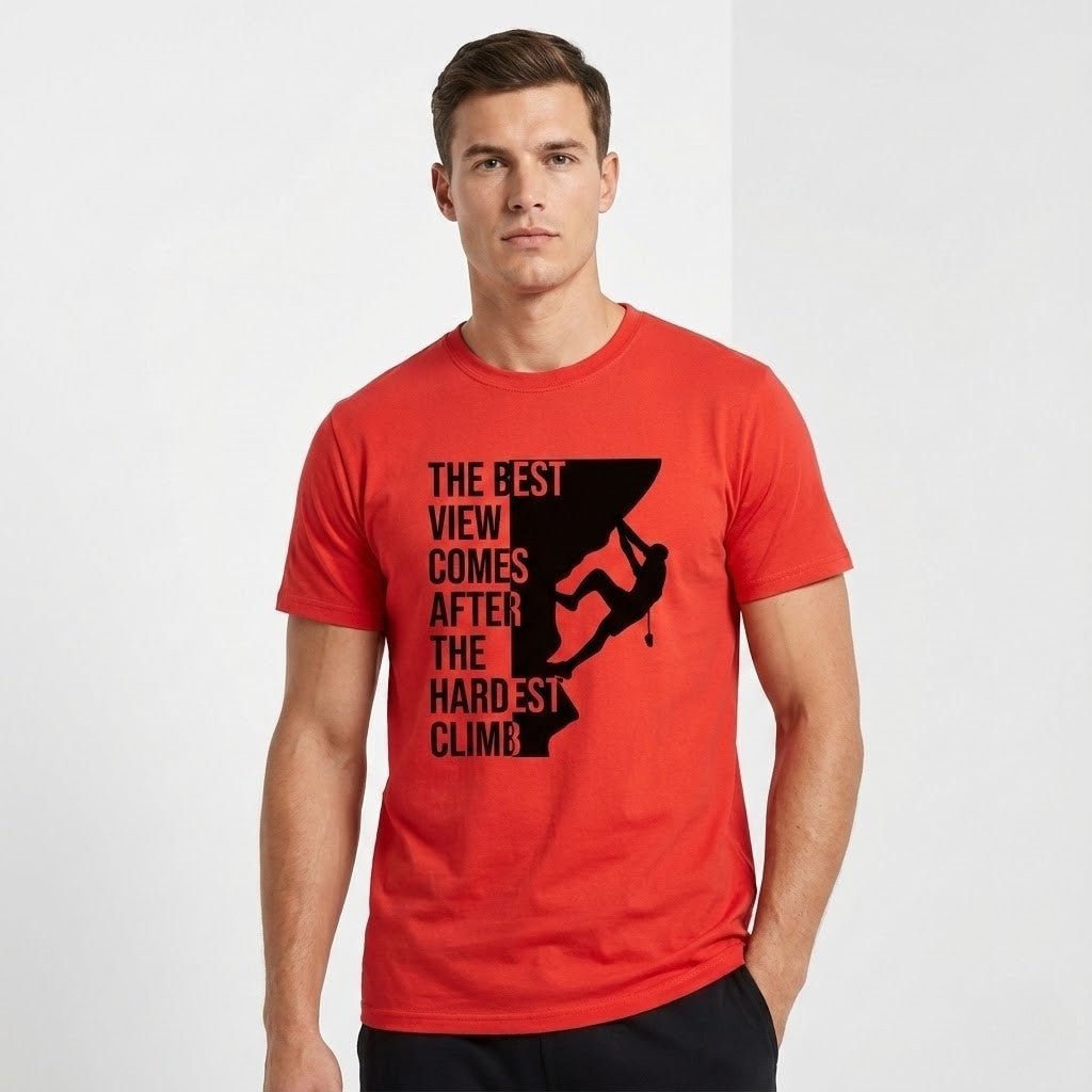 VAERO “Hardest Climb” Basic Unisex T-Shirt - Vaero Atelier