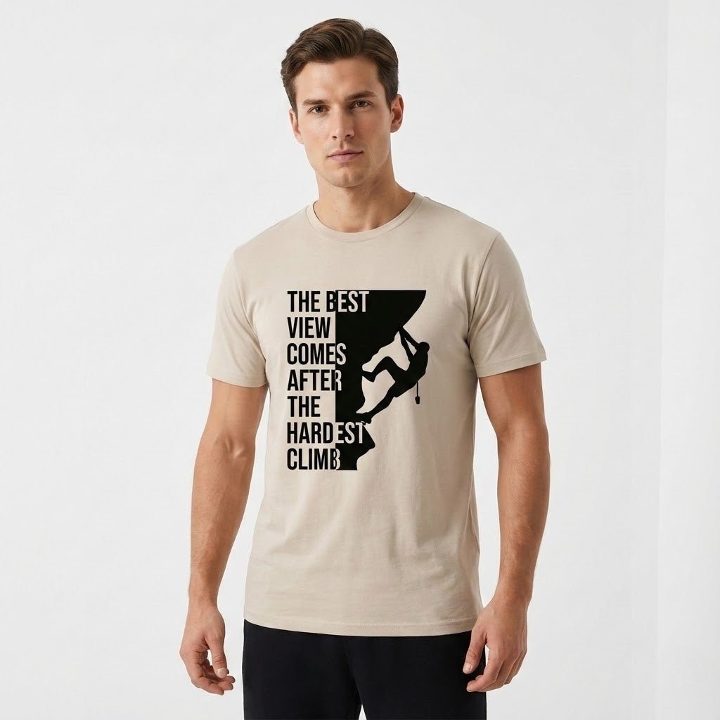 VAERO “Hardest Climb” Basic Unisex T-Shirt - Vaero Atelier