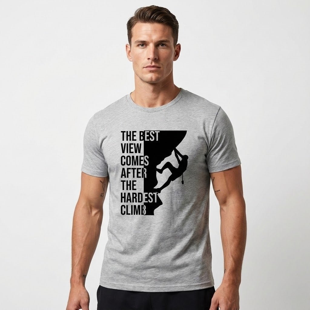 VAERO “Hardest Climb” Basic Unisex T-Shirt - Vaero Atelier