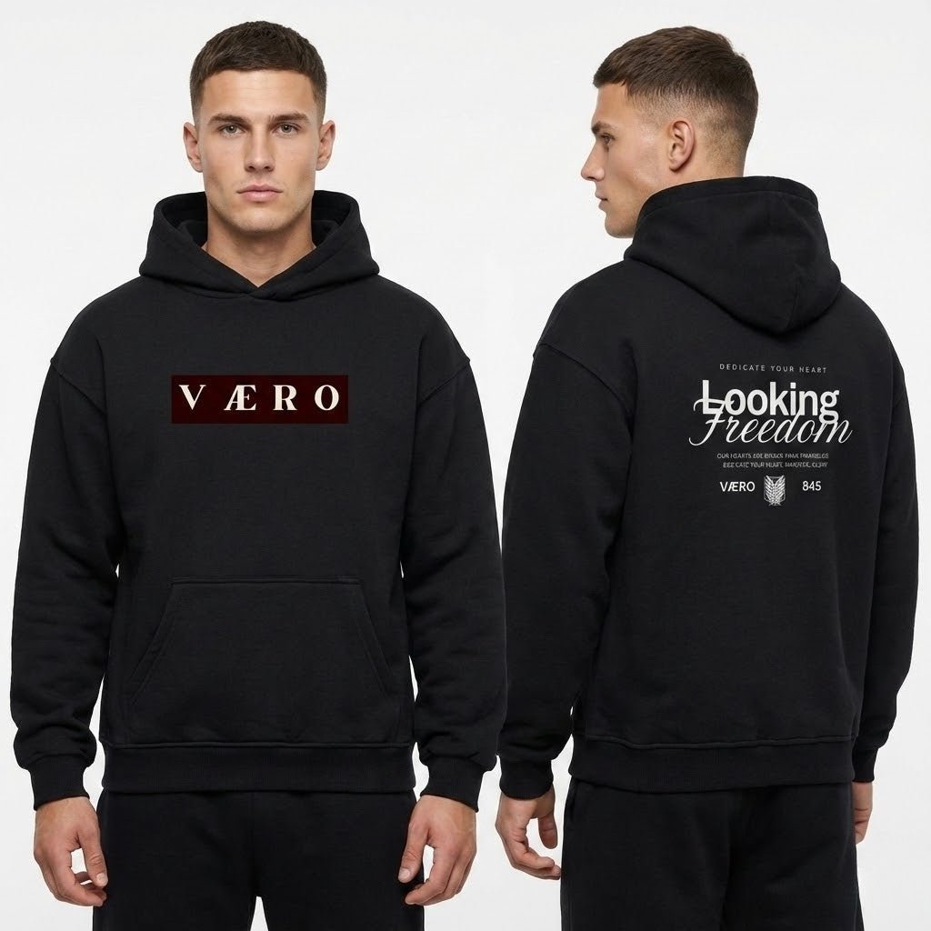 VAERO “Looking Freedom” Oversized Hoodie - Vaero Atelier