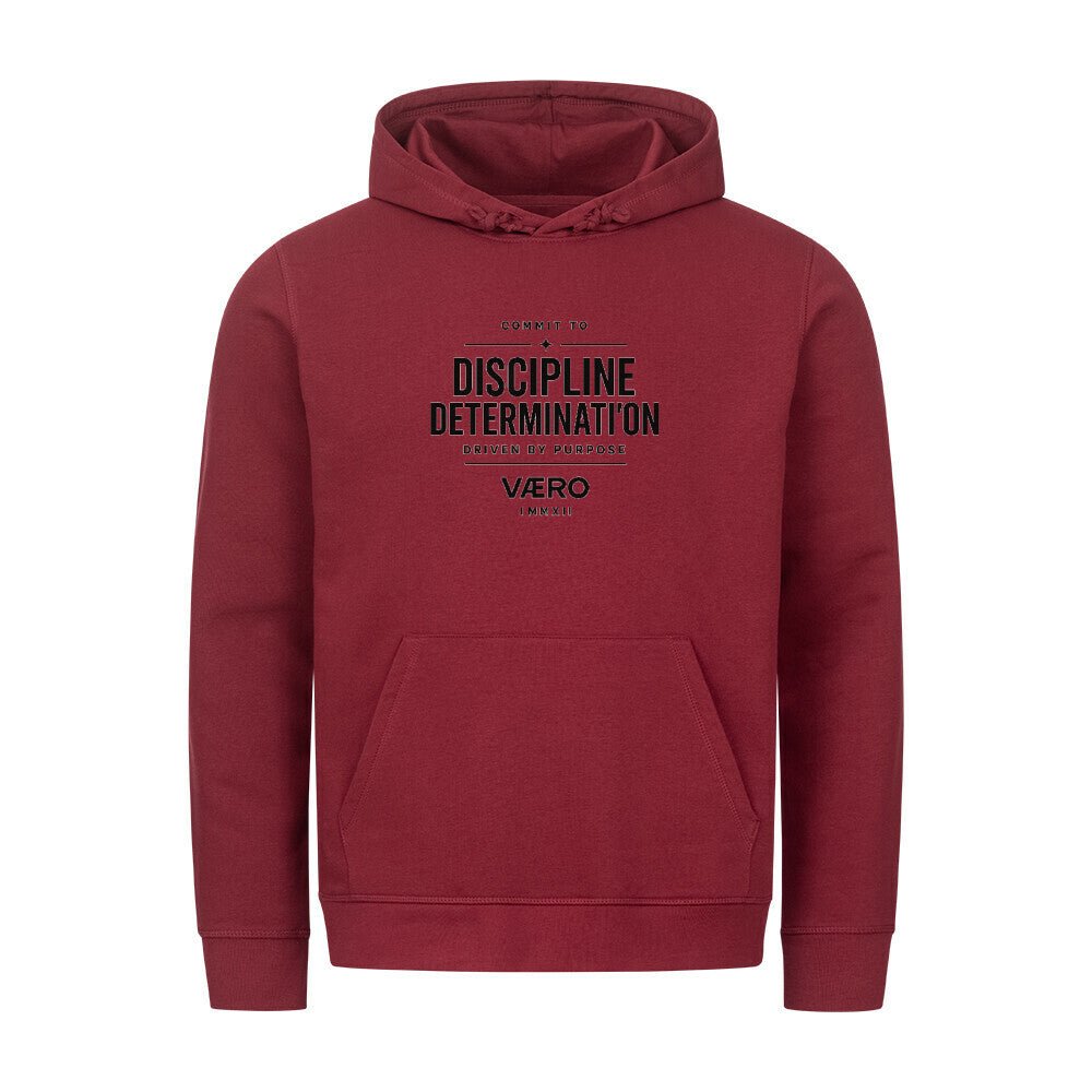 Premium Organic Hoodie – Commit to Discipline by VAERO - Vaero Atelier