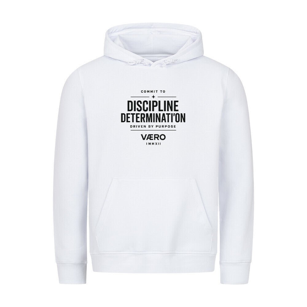 Premium Organic Hoodie – Commit to Discipline by VAERO - Vaero Atelier