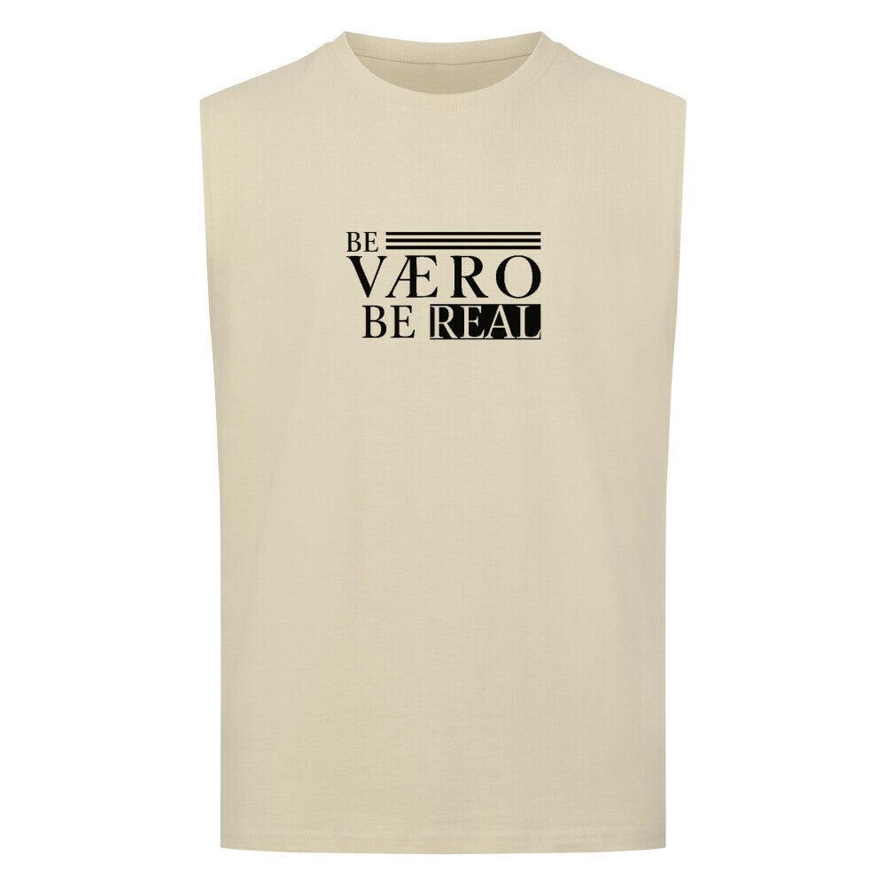 Sleeveless Oversized Tee – Be Vero Be Real - Vaero Atelier