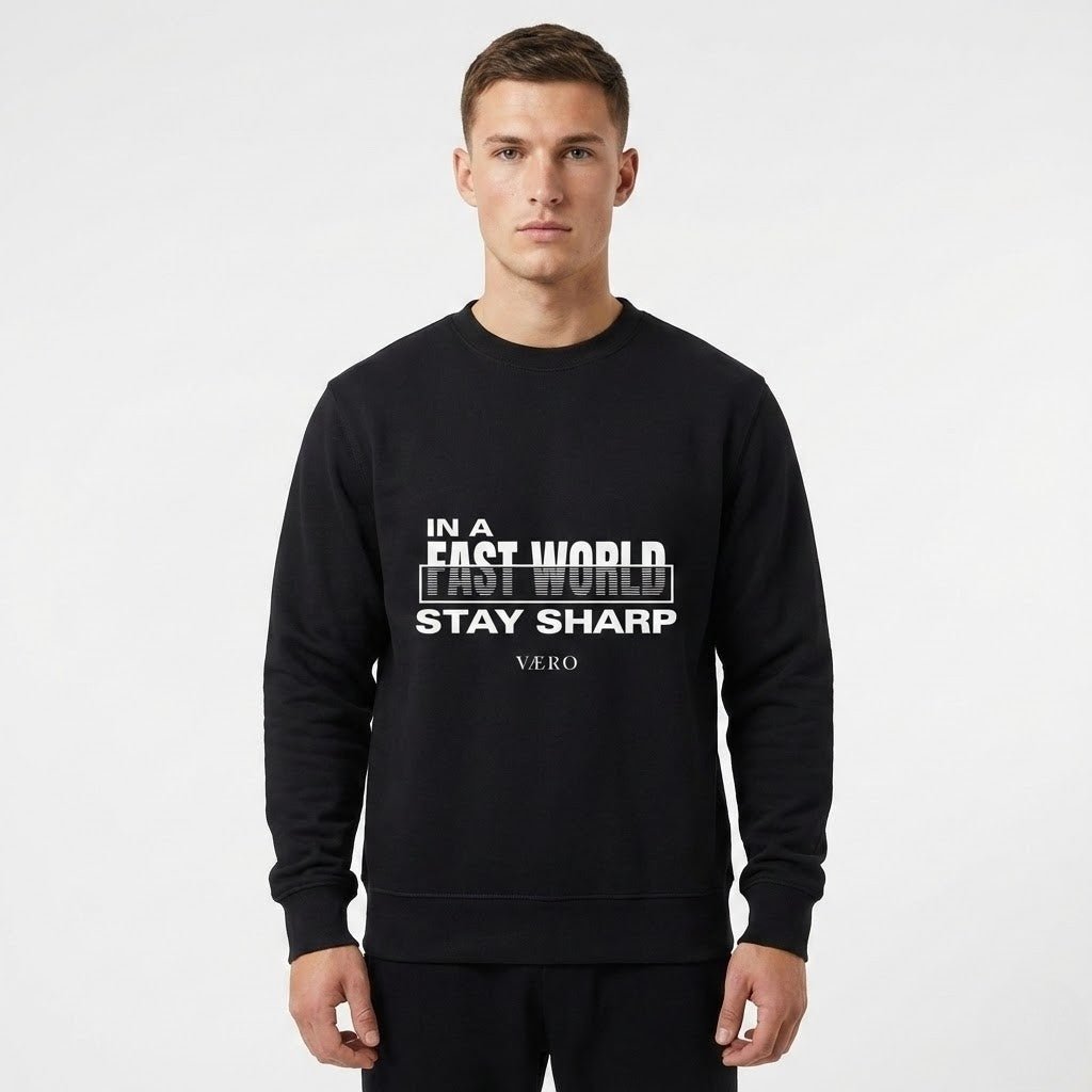 VAERO “Stay Sharp” Classic Sweatshirt - Vaero Atelier