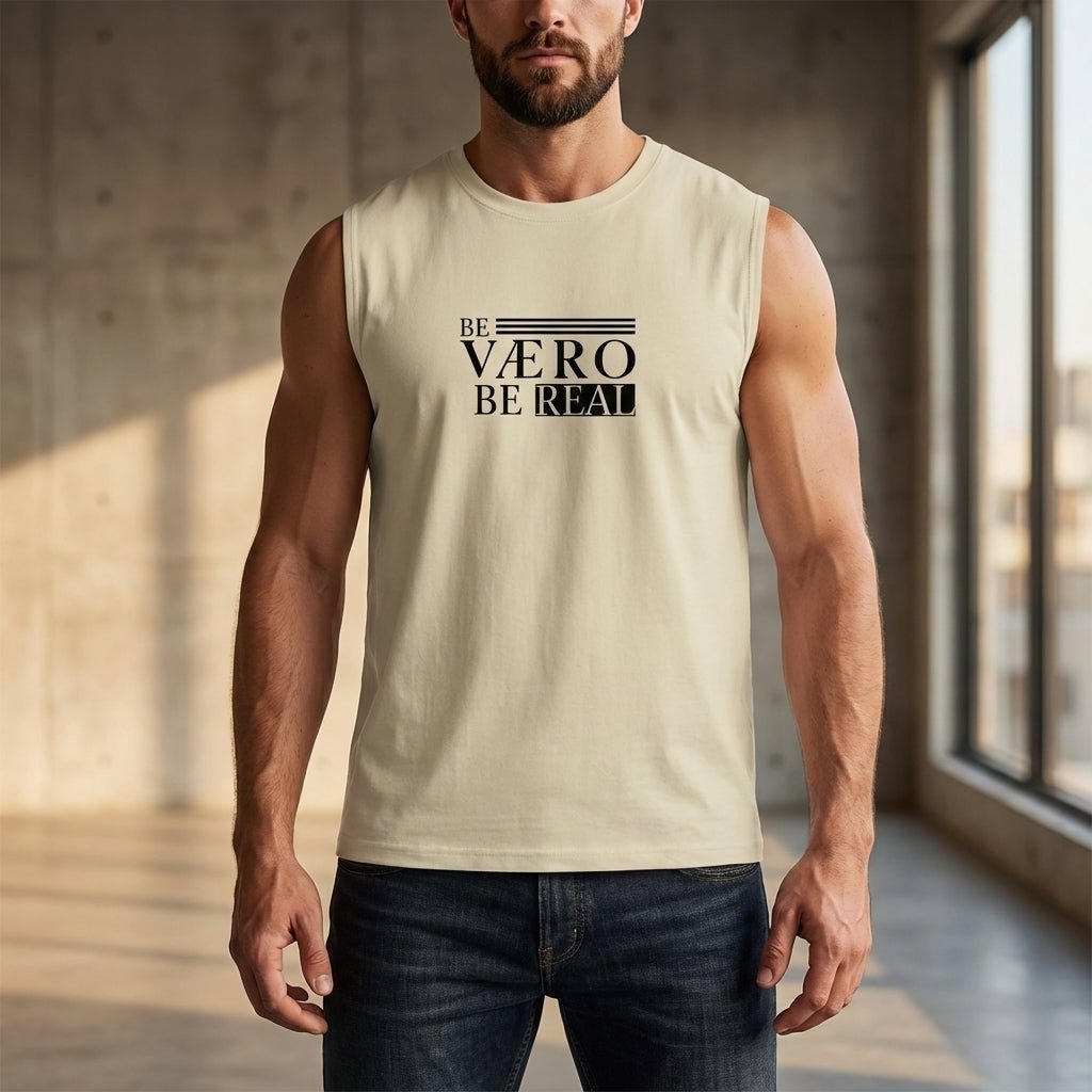Sleeveless Oversized Tee – Be Vero Be Real - Vaero Atelier