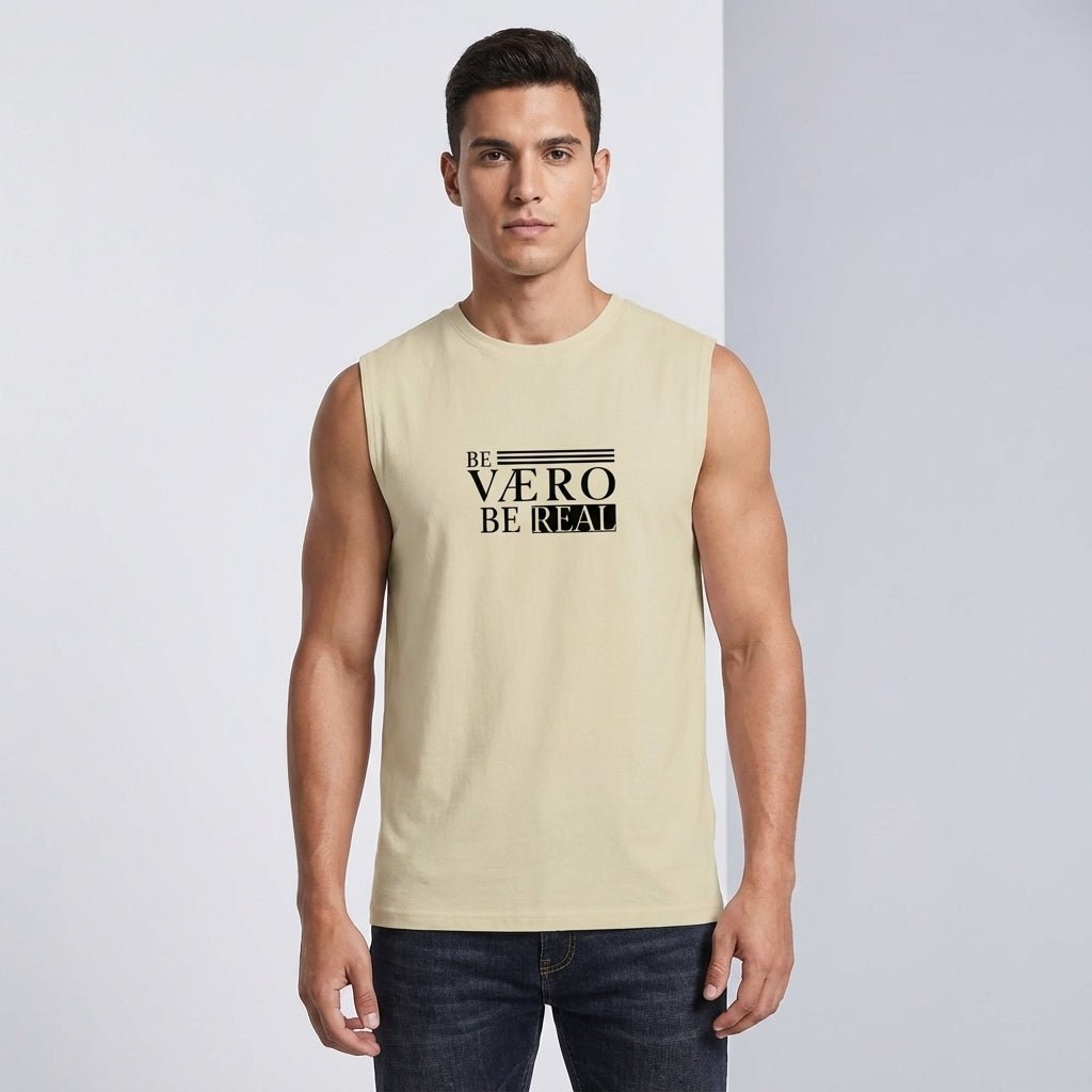 Sleeveless Oversized Tee – Be Vero Be Real - Vaero Atelier