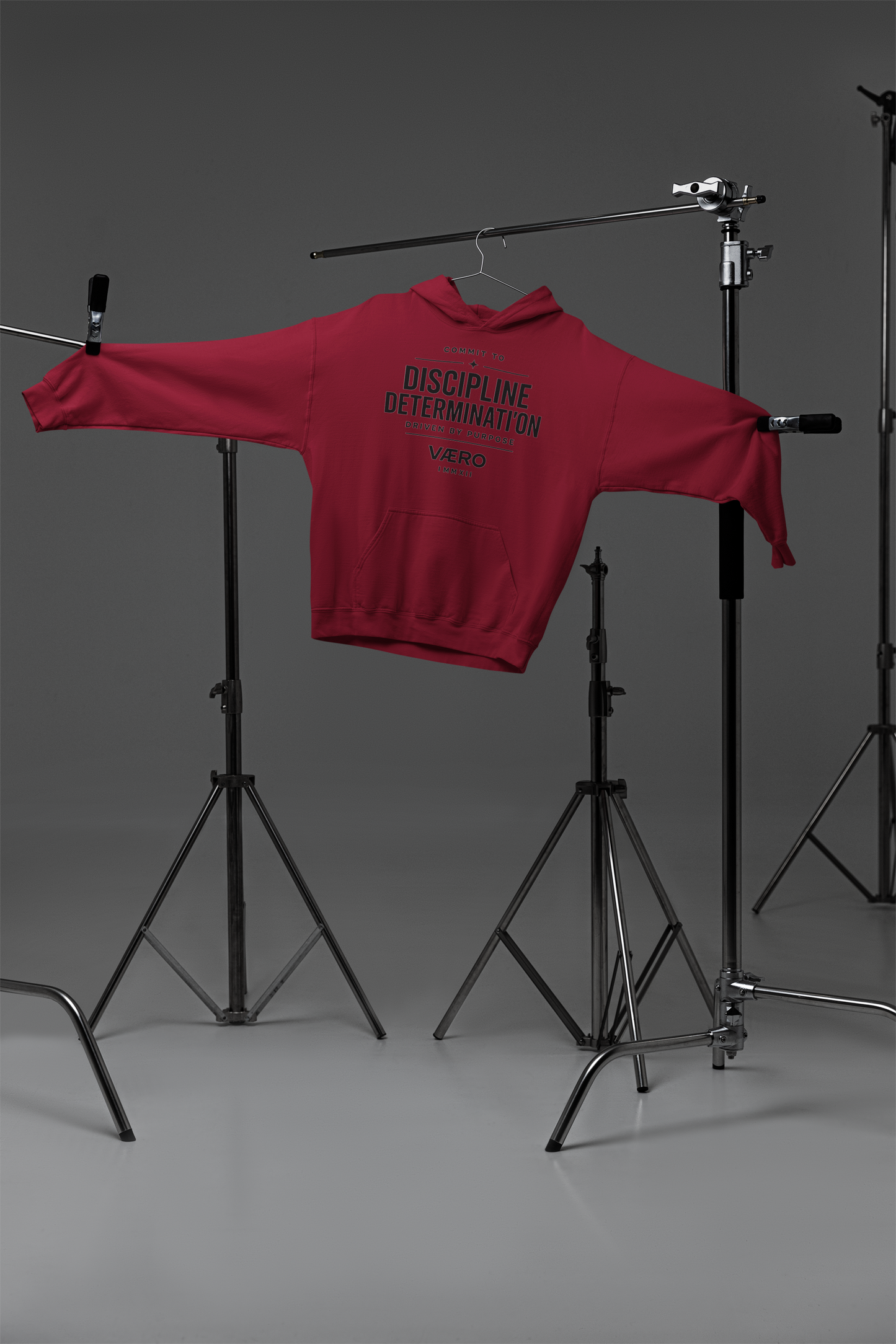 Premium Organic Hoodie – Commit to Discipline by VAERO